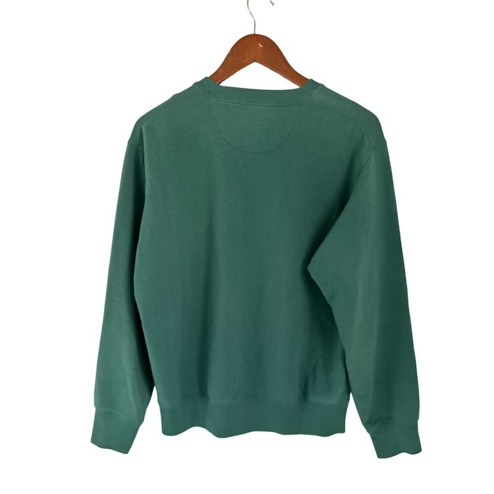 UNIQLO Sweatshirt Cotton Green Crewneck Med Weight Pullover Size Med - Picture 5 of 7